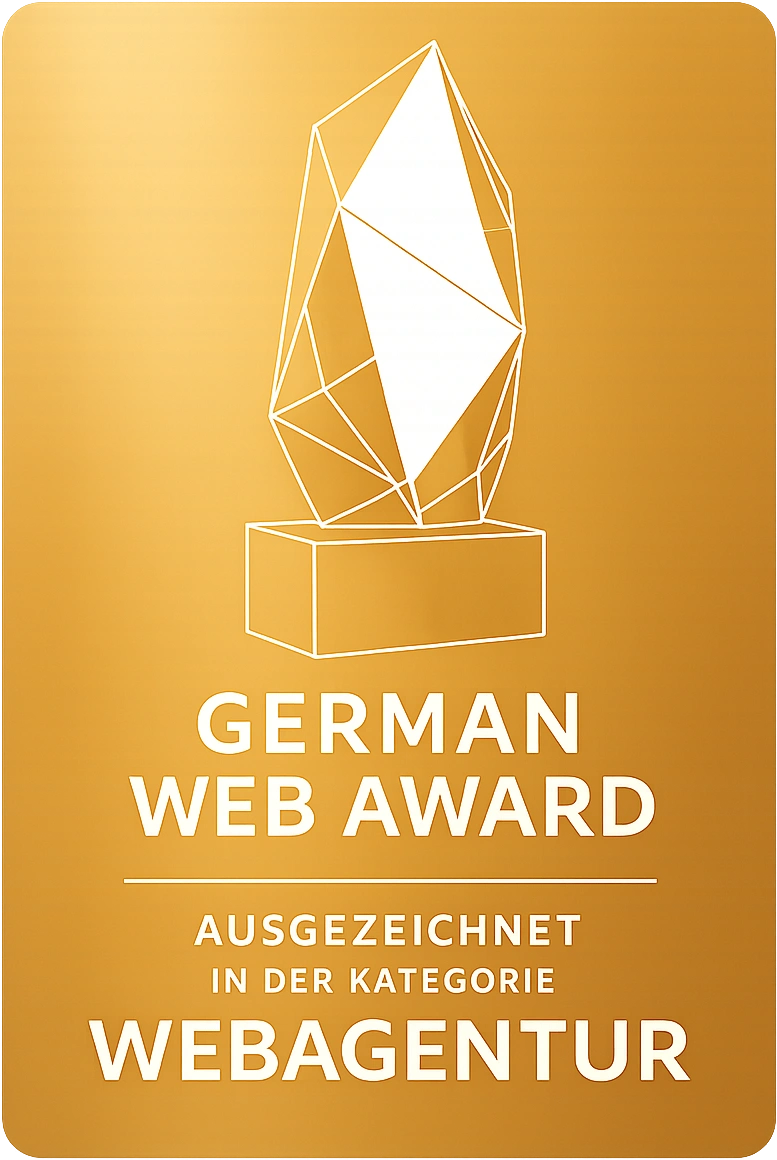 Siegel Kölner Medienpreis, ausgezeichnet in der Kategorie Webagentur